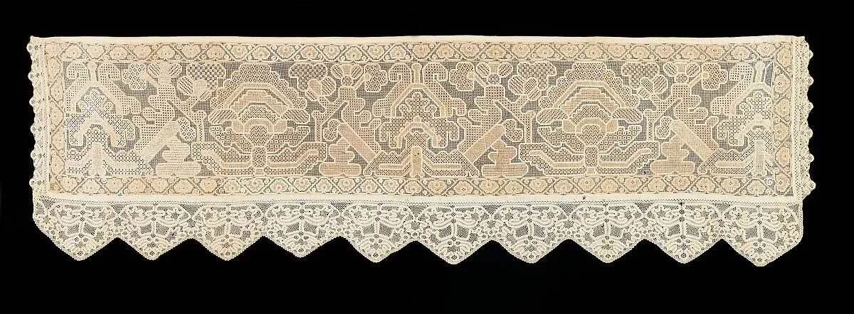 Bed curtain border — Unknown