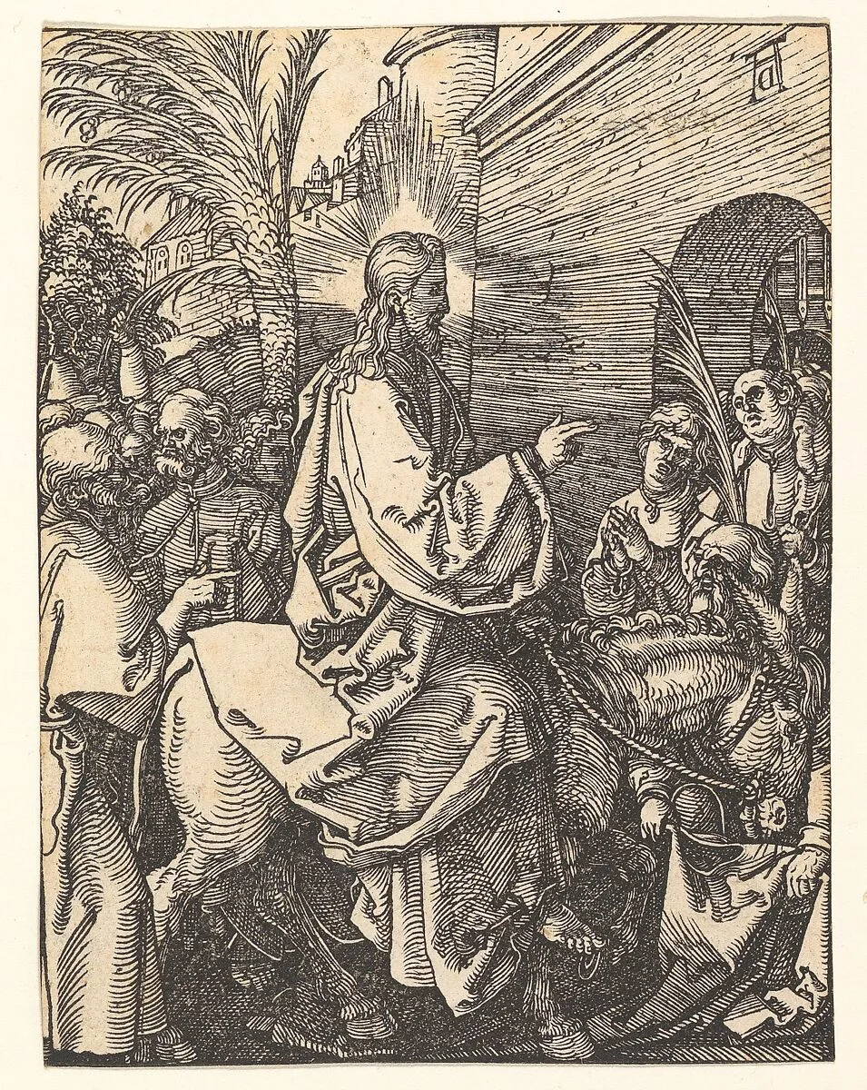 Christ's Entry into Jerusalem, from "The Small Passion" — Albrecht Dürer