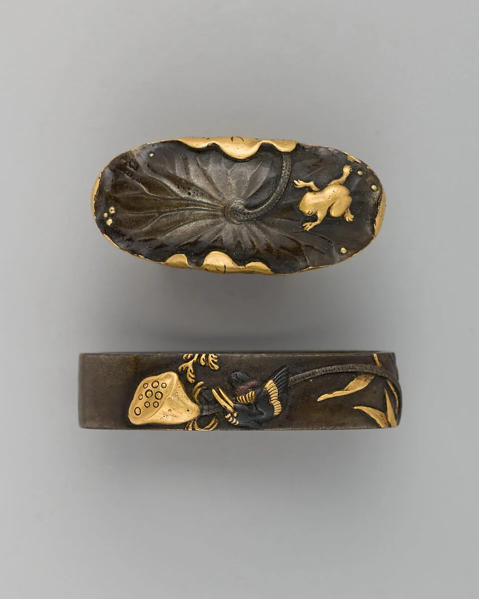 Sword-Hilt Collar and Pommel (Fuchigashira) — Unknown