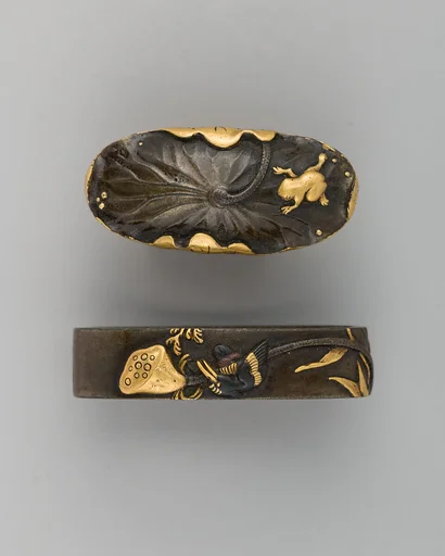 Sword-Hilt Collar and Pommel (Fuchigashira)