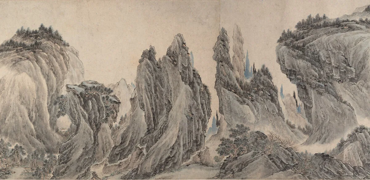 明/清 李在 董巨馬夏合風山水圖 卷|Landscape after Dong Yuan, Juran, Ma Yuan, and Xia Gui — Li Zai