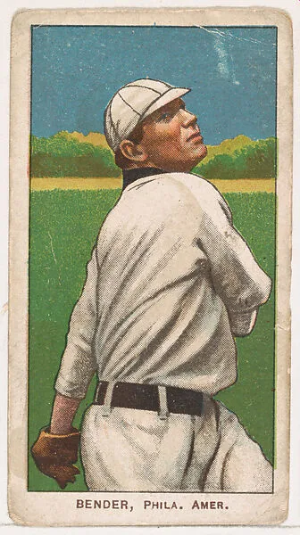 Chief Bender, Philadelphia, from Coupon Cigarettes Baseball Issue, 1910 — Coupon Cigarettes