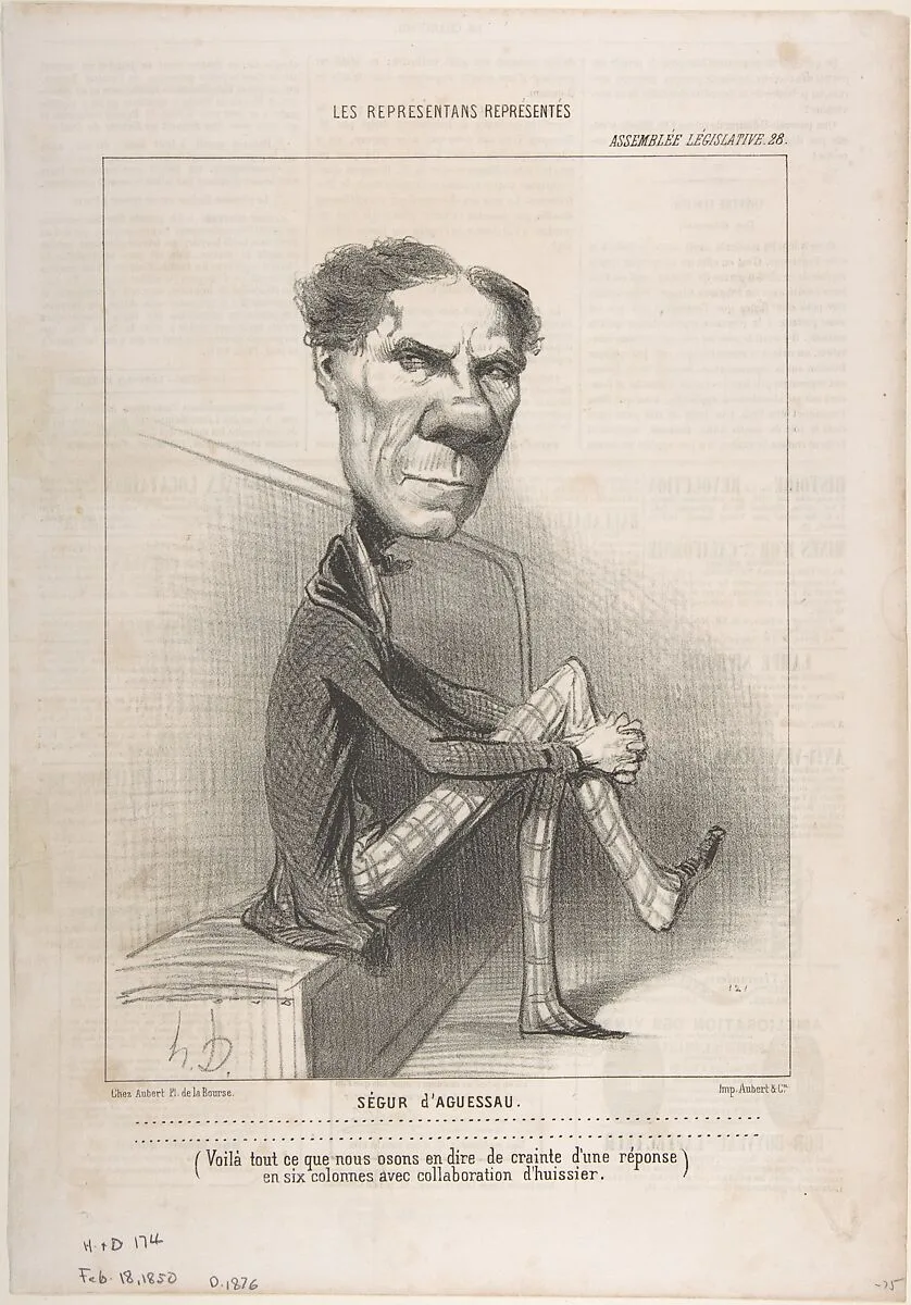 Ségur d'Aguessau — Honoré Daumier|Aubert et Cie