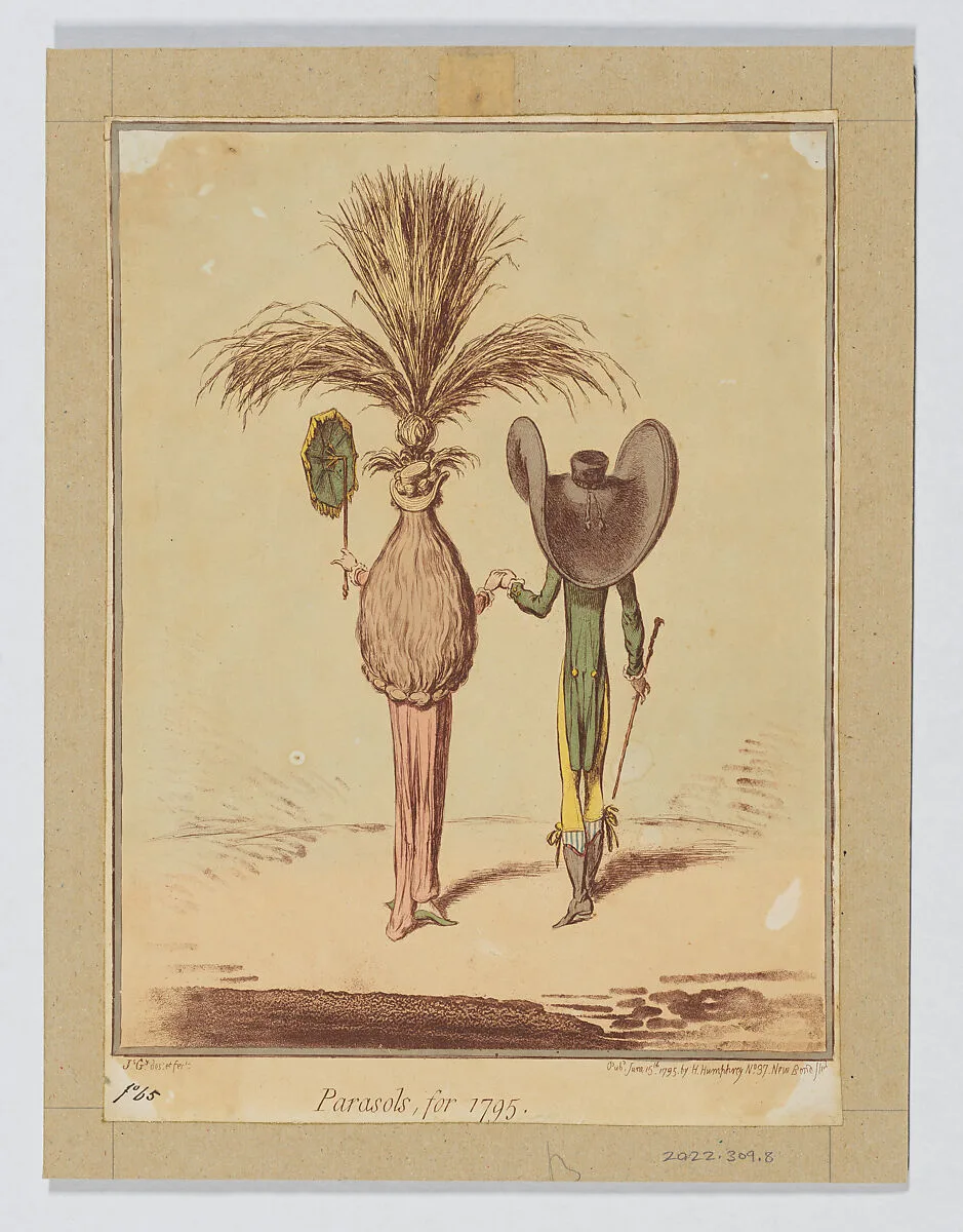Parasols for 1795 — James Gillray|Hannah Humphrey