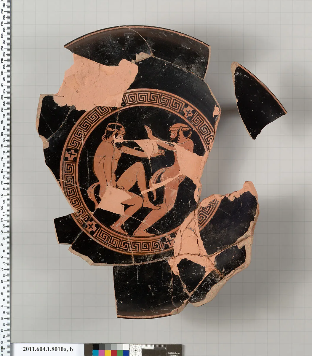 Terracotta fragments of a kylix (drinking cup) — Unknown