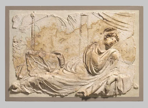 Stucco relief panel