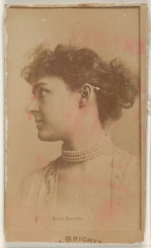 Marie Knowles, from the Actors and Actresses series (N45, Type 1) for Virginia Brights Cigarettes