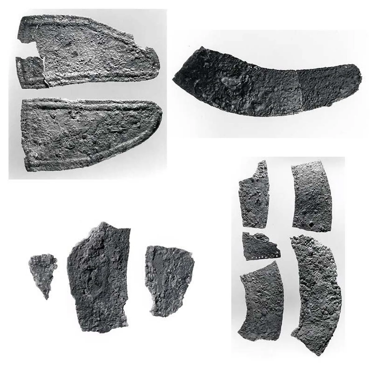 Crested helmet fragments — Unknown