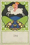 Putto Riding a Ram — Josef Diveky|Wiener Werkstätte