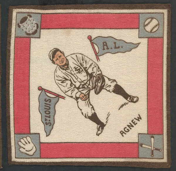 Sam Agnew, St. Louis, American League from Baseball Players Felt Blanket series (B18) — Unknown