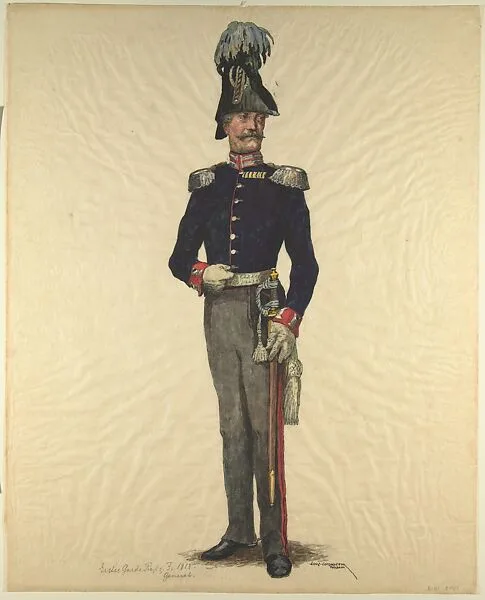 Prussian Military Costume: General 1813 — Walter von Looz-Corswarem