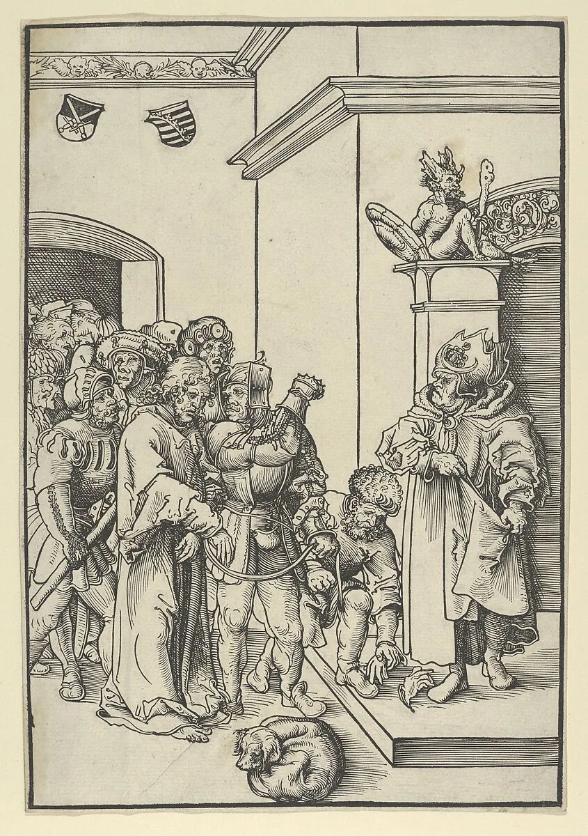 Christ before Caiphas, from the Passion — Lucas Cranach the Elder