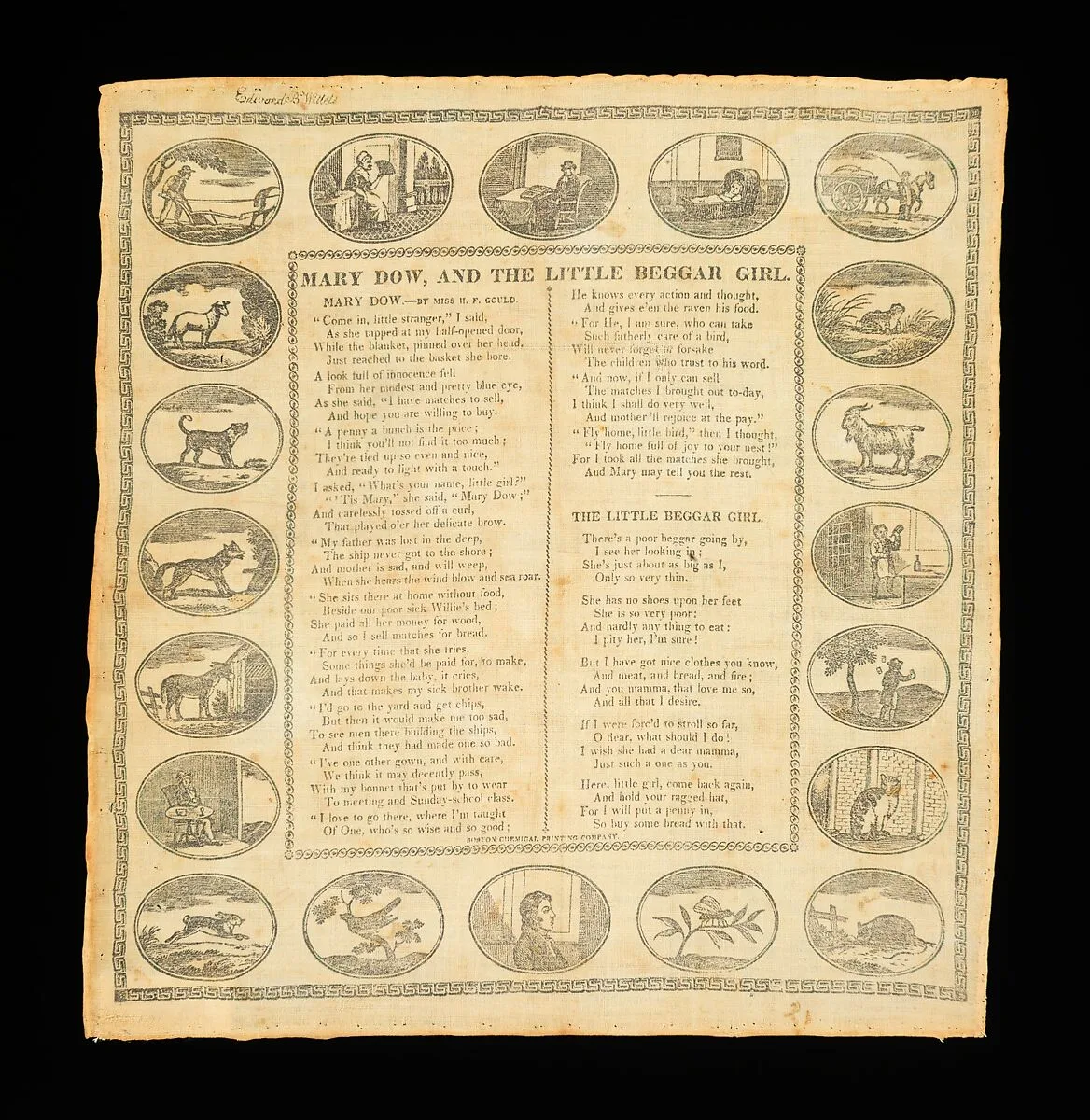 Handkerchief — Boston Chemical Printing Company