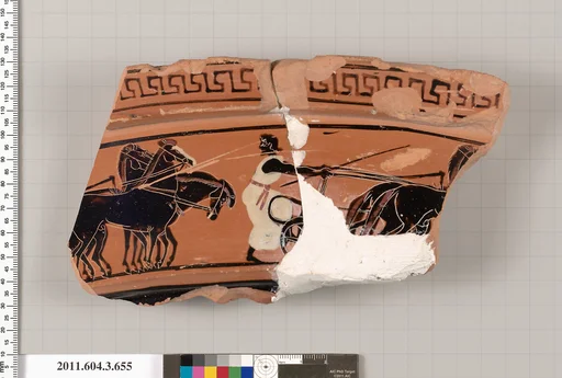 Terracotta fragment of a volute-krater (bowl for mixing wine and water)