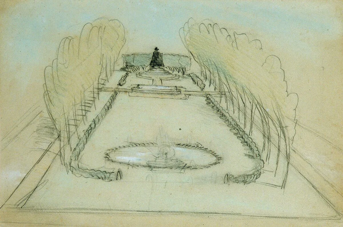 Sketch of Saint Gaudens's Statue of Deacon Samuel Chapin, Springfield, Massachusetts — Stanford White