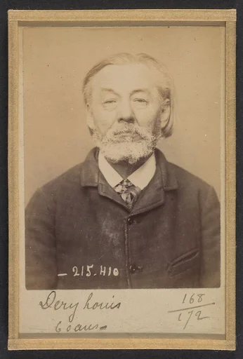 Dery. Louis. 60 ans, né à Cobugny (Nièvre). Cordonnier. Anarchiste. 9/3/94.