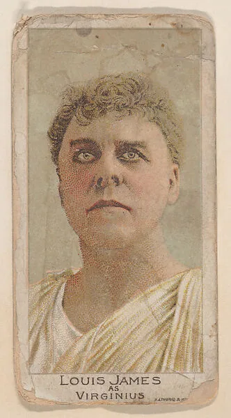 Louis James as Virginius trade card (W500) — Unknown