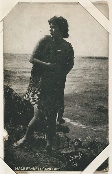 Bathing beauty in leopard costume from Mack Sennett Comedies Arcade series (W423) — Unknown