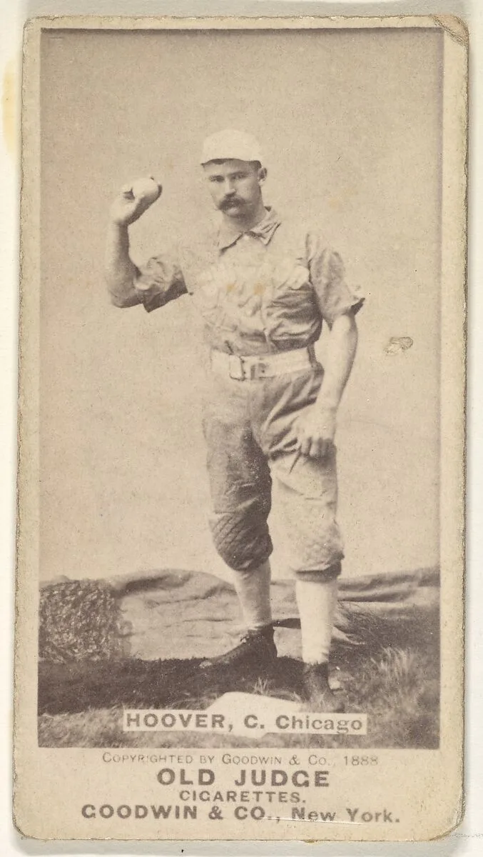 C.E. Hoover, Catcher, Chicago, from the Old Judge series (N172) for Old Judge Cigarettes — Goodwin & Company