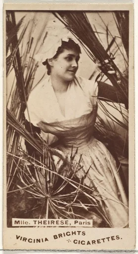 Mlle. Theirese, Paris, from the Actors and Actresses series (N45, Type 1) for Virginia Brights Cigarettes