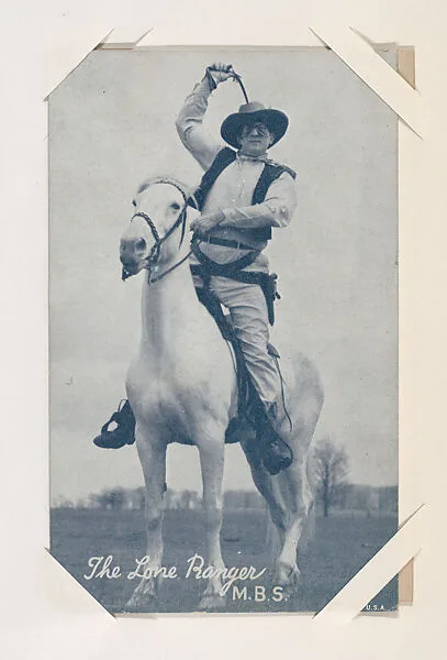 The Lone Ranger from TV and Radio Stars Exhibit Cards series (W409) — Unknown