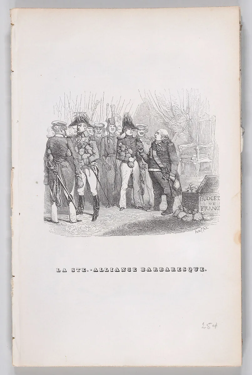 "The Barbaric Holy Alliance" from The Complete Works of Béranger — Fournier & Perrotin|J. J. Grandville|Auguste Raffet|Pierre Jean de Béranger