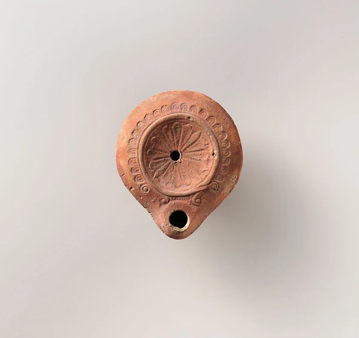 Terracotta oil lamp — Unknown