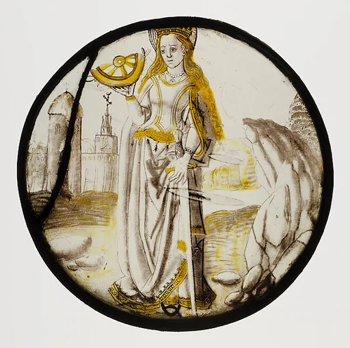 Roundel with Saint Catherine of Alexandria