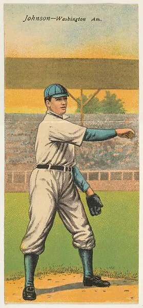Johnson, Washington, American League, from the Mecca Double Folder series (T201) — Mecca Cigarettes