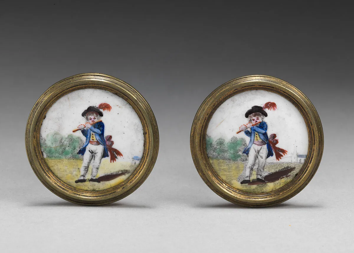 Pair of mirror knobs — Unknown