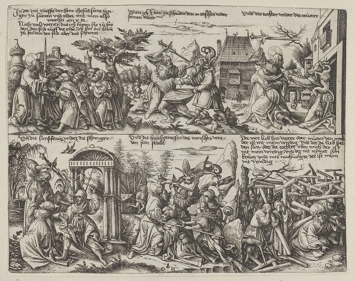 Scenes from Matthew 10: 34-38 — Daniel Hopfer