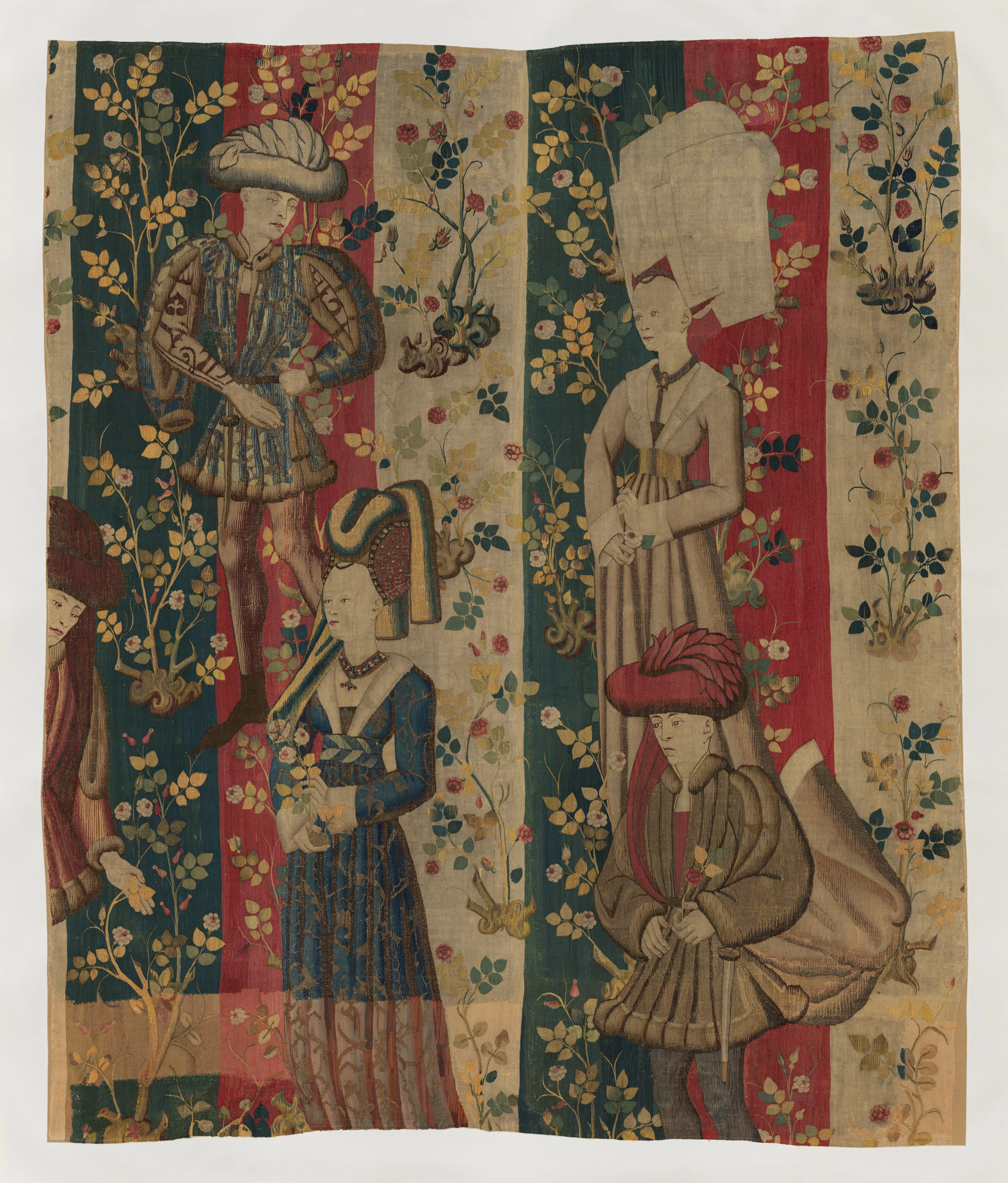 Courtiers in a Rose Garden: Two Ladies and Two Gentlemen — Unknown