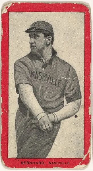 Bernhard, Nashville, Southern Association, from the Baseball Players (Red Borders) series (T210) issued by Old Mill Cigarettes — Old Mill Cigarettes, Virginia