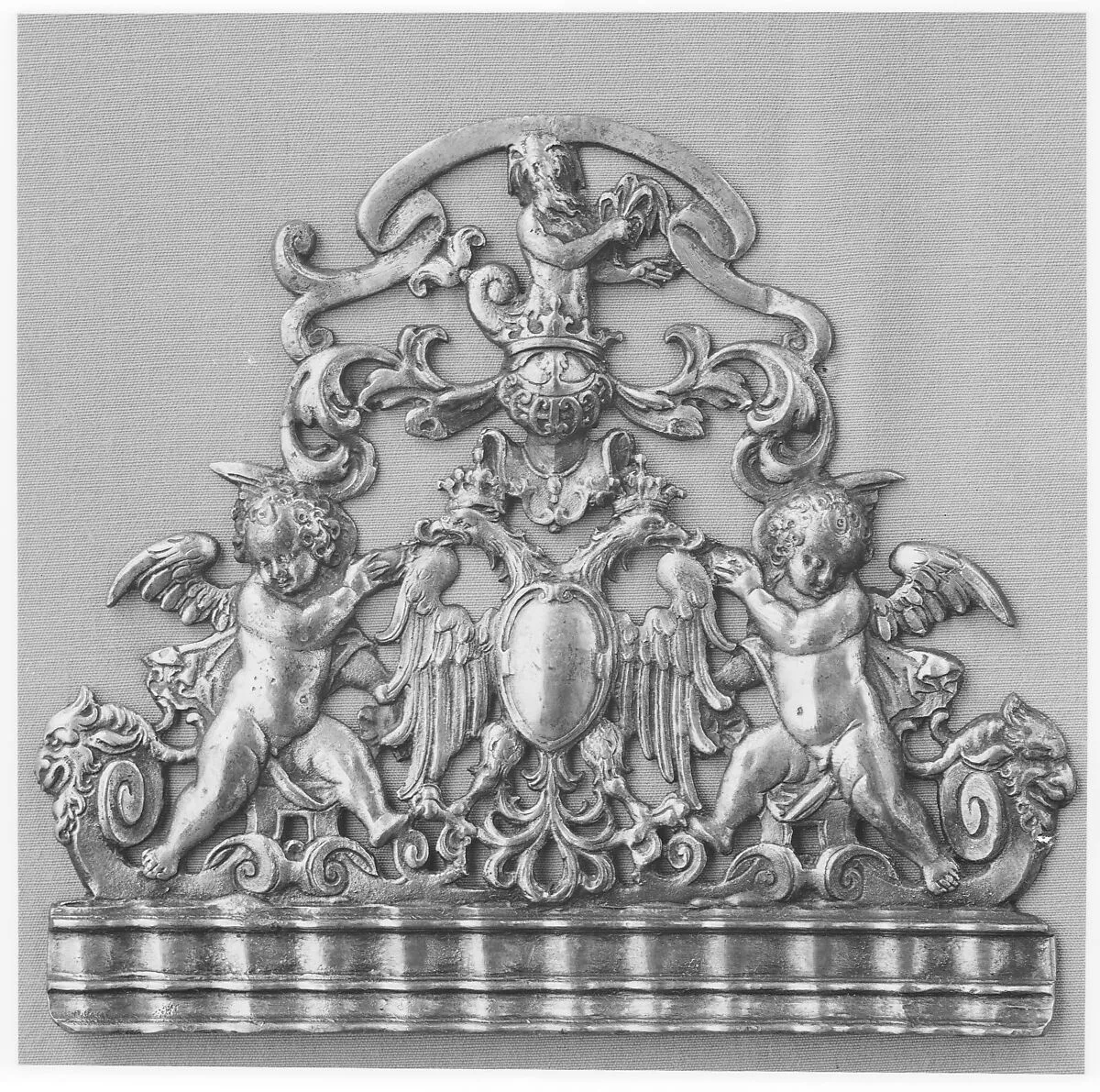 Clock pediment or fret — Unknown