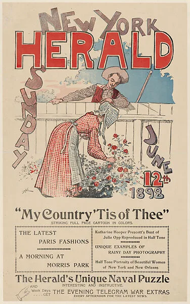 New York Herald: June 12, 1898 — Anonymous, American, 19th century|The New York Herald