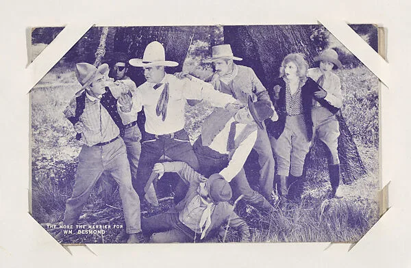 The more the merrier for Wm. Desmond from Western Stars or Scenes Exhibit Cards series (W412) — Unknown