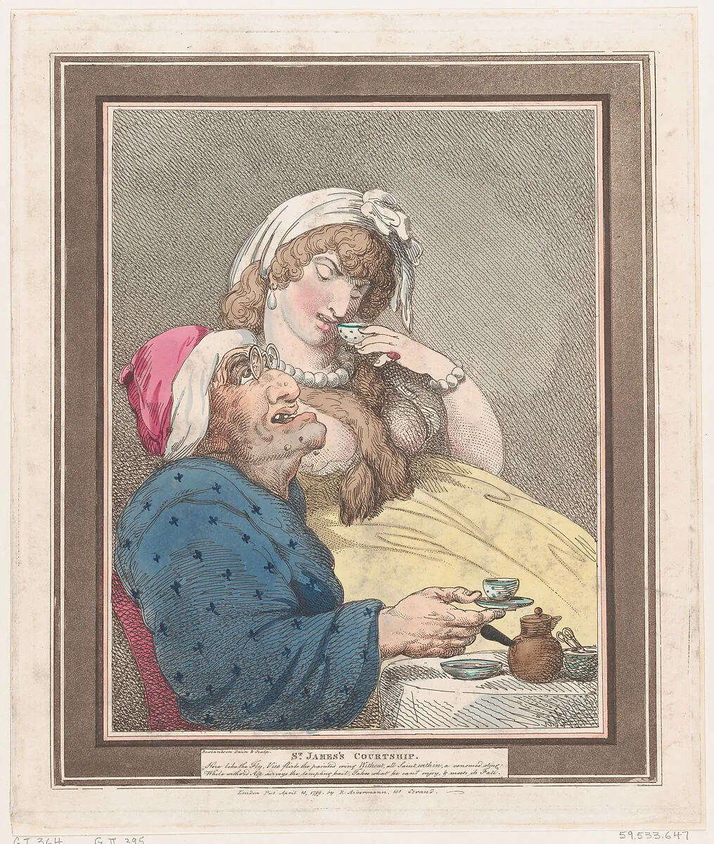 St James's Courtship — Thomas Rowlandson|Rudolph Ackermann, London