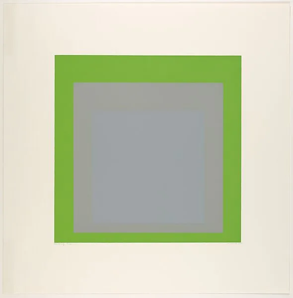 Pending from the Soft Edge–Hard Edge portfolio — Josef Albers