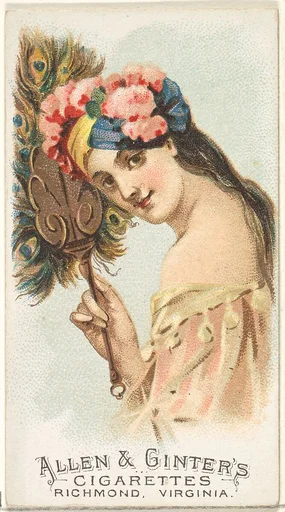 Plate 12, from the Fans of the Period series (N7) for Allen & Ginter Cigarettes Brands