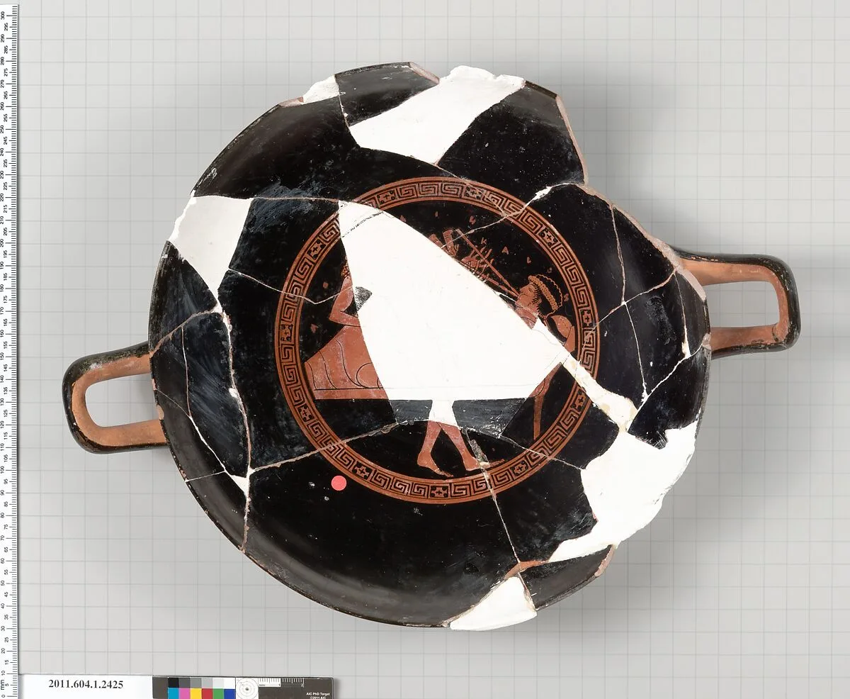 Terracotta fragment of a kylix (drinking cup) — Unknown