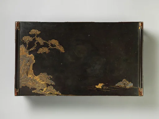 楼閣山水鴨蒔絵文台|Writing Desk (Bundai) with Landscape and Geese