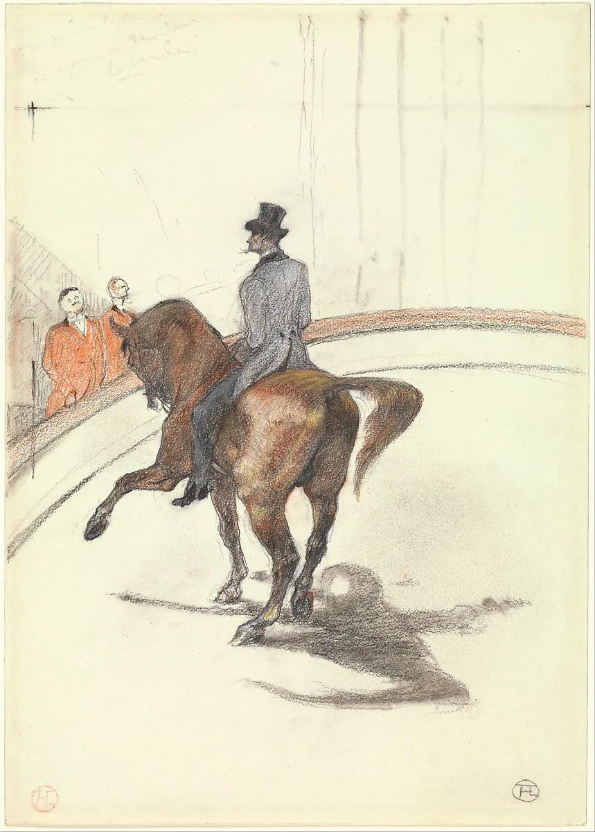 At the Circus: The Spanish Walk (Au Cirque: Le Pas espagnol) — Henri de Toulouse-Lautrec
