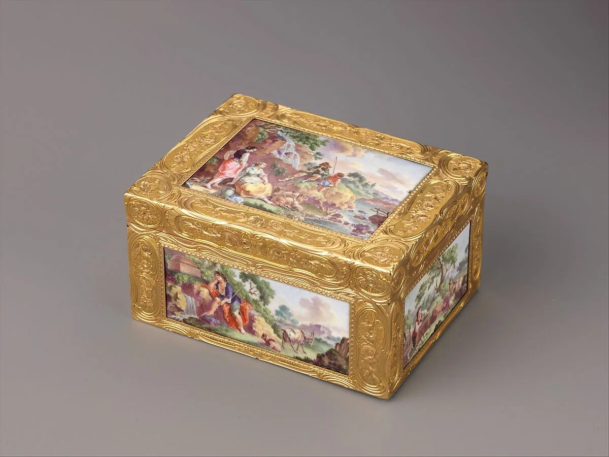 Snuffbox with Pastoral Scenes — Unknown