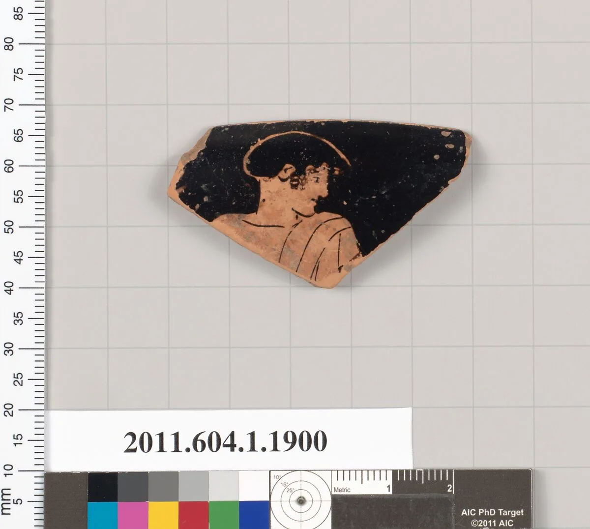 Terracotta rim fragment of a kylix (drinking cup) — Unknown