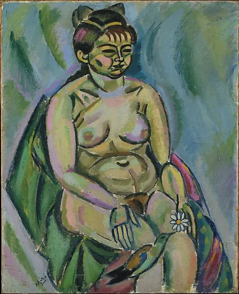 Seated Nude Holding a Flower — Joan Miró