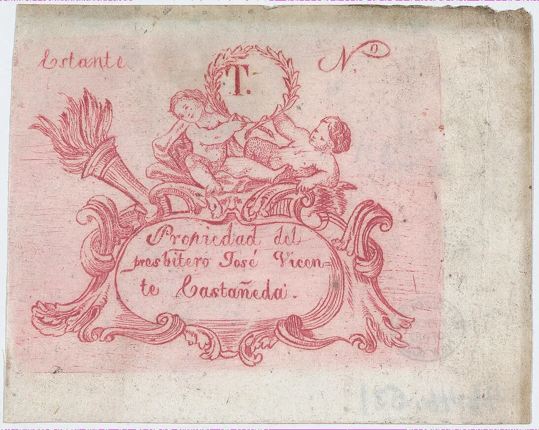 Ornament plaque with angels on top holding a wreath — Anonymous, Mexican