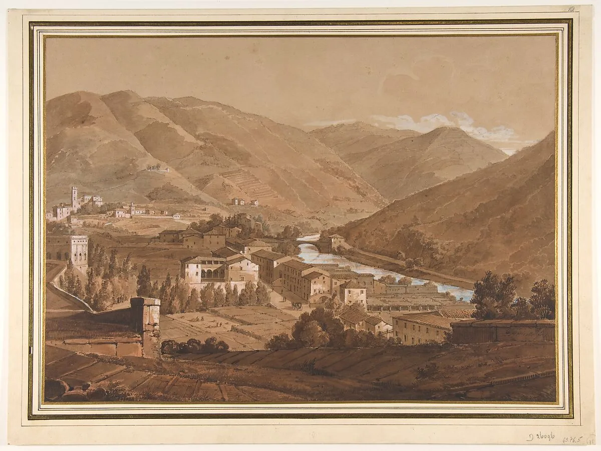 Town in an Alpine Valley — Victor Jean Nicolle