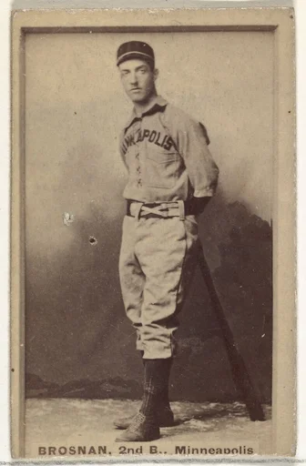 Timothy J. Brosnan, 2nd Base, Minneapolis, from the Old Judge series (N172) for Old Judge Cigarettes
