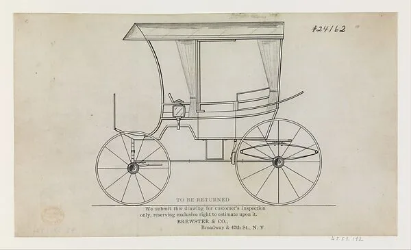 Design for Prairie Schooner: Station Wagon, No. 24162 — Brewster & Co.