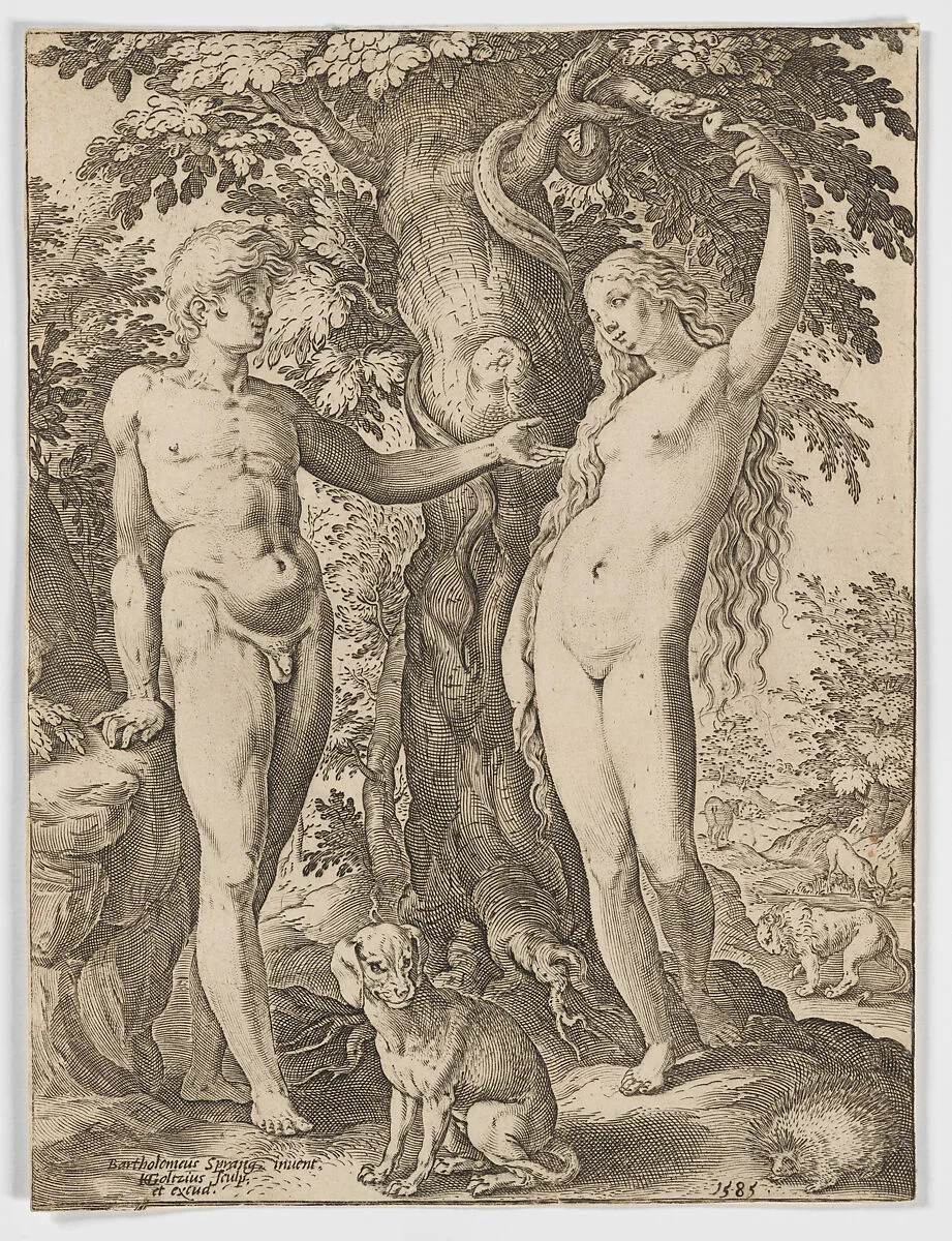 Adam and Eve — Hendrick Goltzius|Bartholomeus Spranger